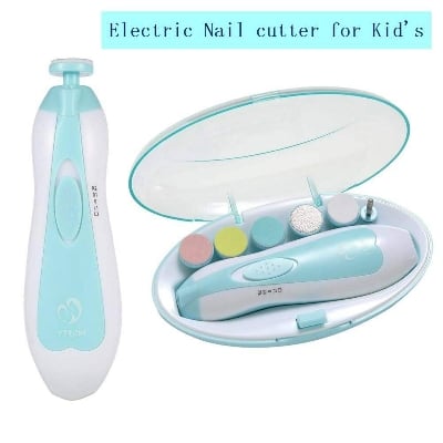 Picture of Baby Nail Cutting Gentle Electric Nail Care Grooming Set with Multiple Filing Pads