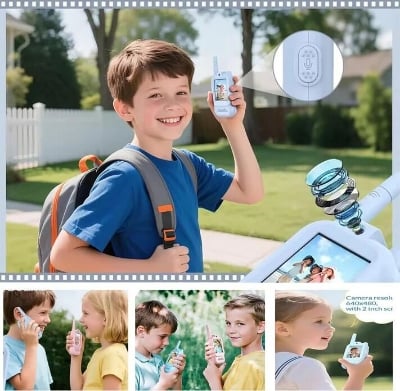 Picture of Kids Video W@lkie T@lkie HD Camera Two-Way Communication Toy with 2.0" IPS Display & Type-C Rechargeable Battery - Multicolor