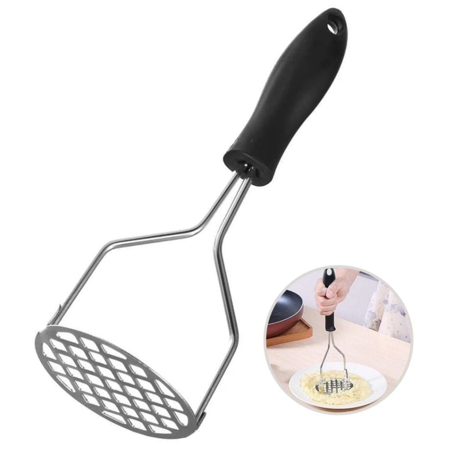 Picture of Potato Masher Premium Stainless Steel Heavy Duty Vegetable Masher Kitchen Tool - Multicolor