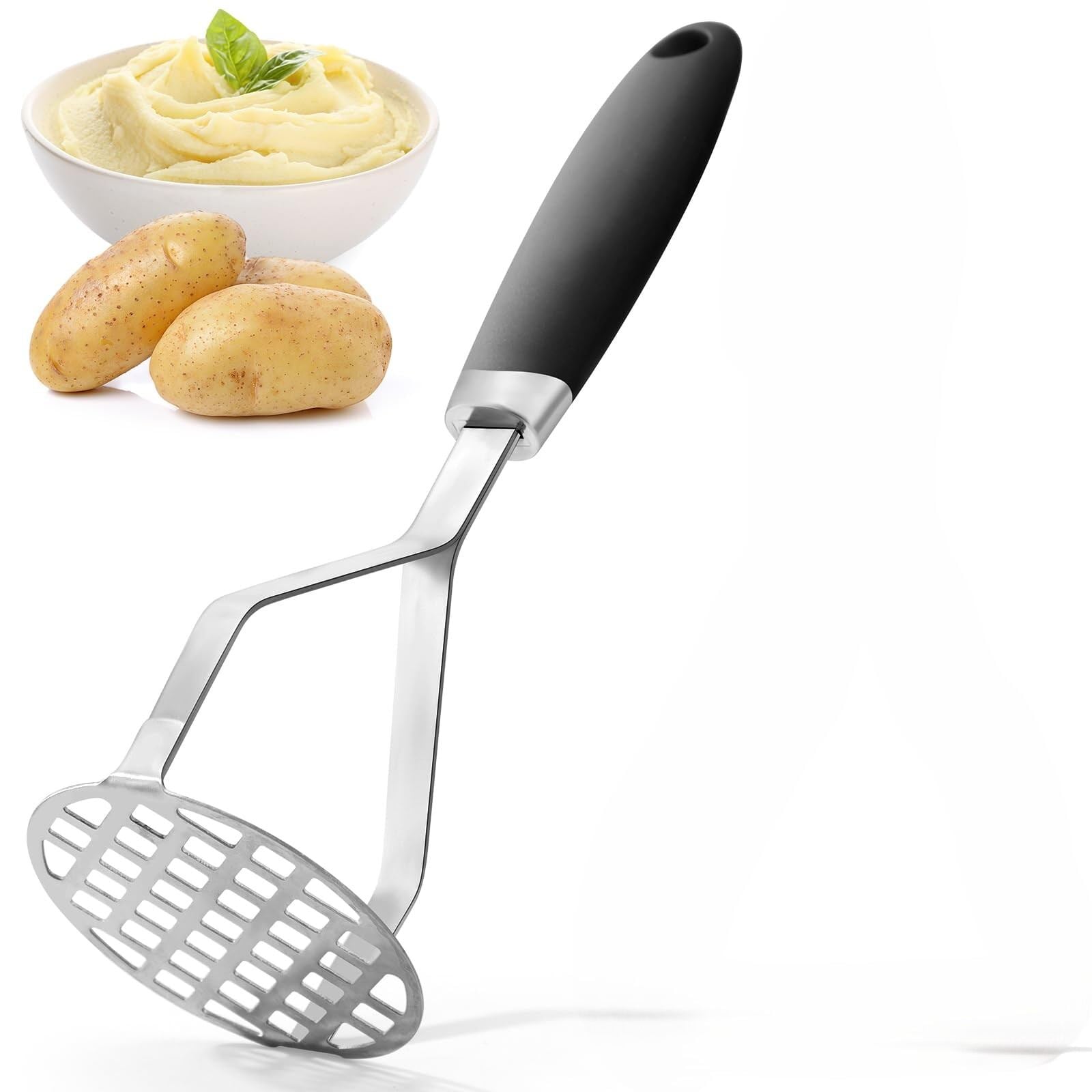 Picture of Potato Masher Premium Stainless Steel Heavy Duty Vegetable Masher Kitchen Tool - Multicolor