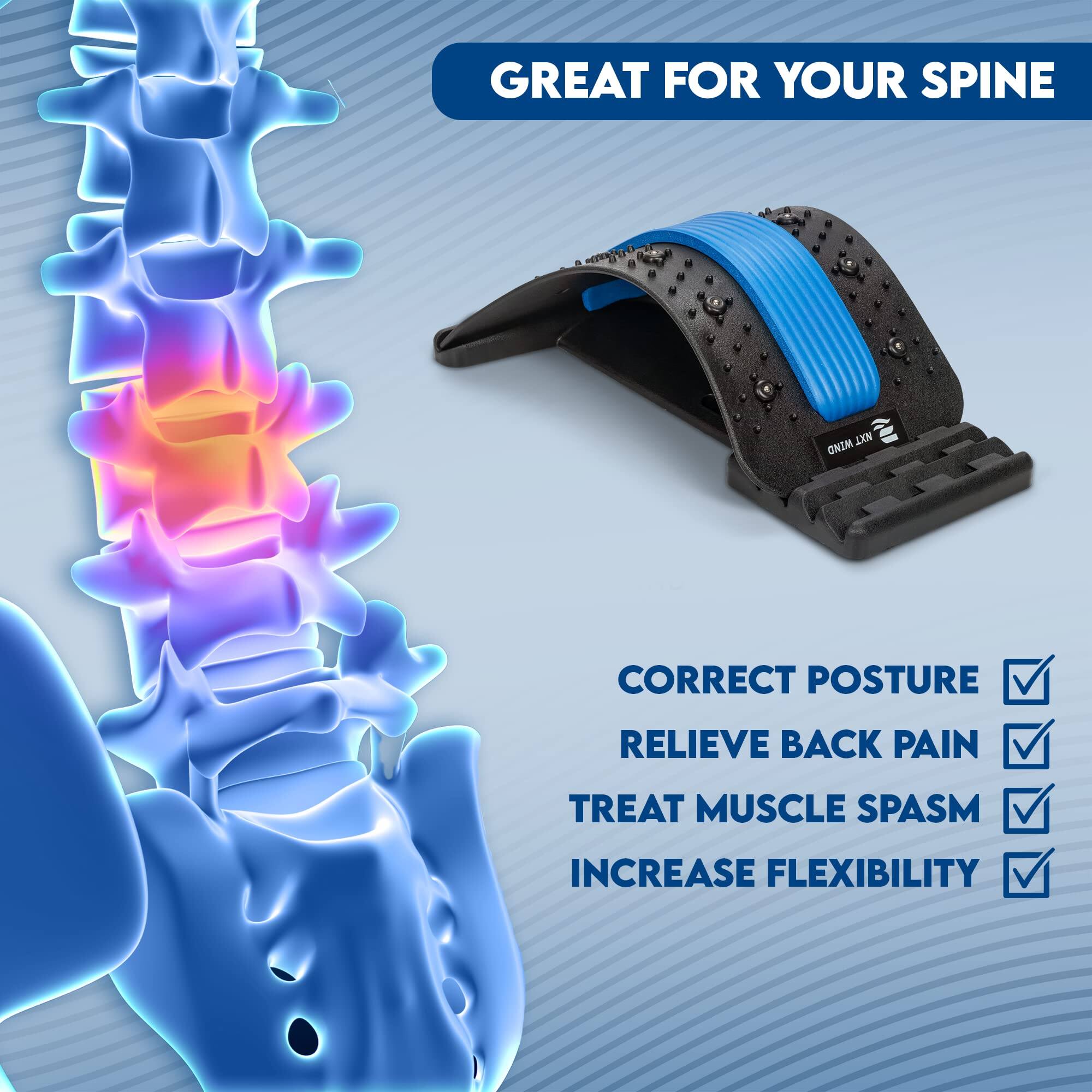Picture of BackRelief Lumbar Support Stretcher – Adjustable Back Cracker for Posture Correction & Muscle Relaxation - Multicolor