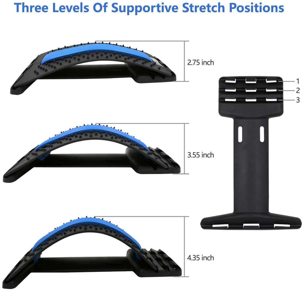 Picture of BackRelief Lumbar Support Stretcher – Adjustable Back Cracker for Posture Correction & Muscle Relaxation - Multicolor