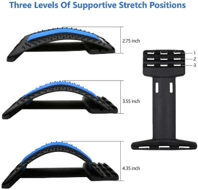 Picture of BackRelief Lumbar Support Stretcher – Adjustable Back Cracker for Posture Correction & Muscle Relaxation - Multicolor