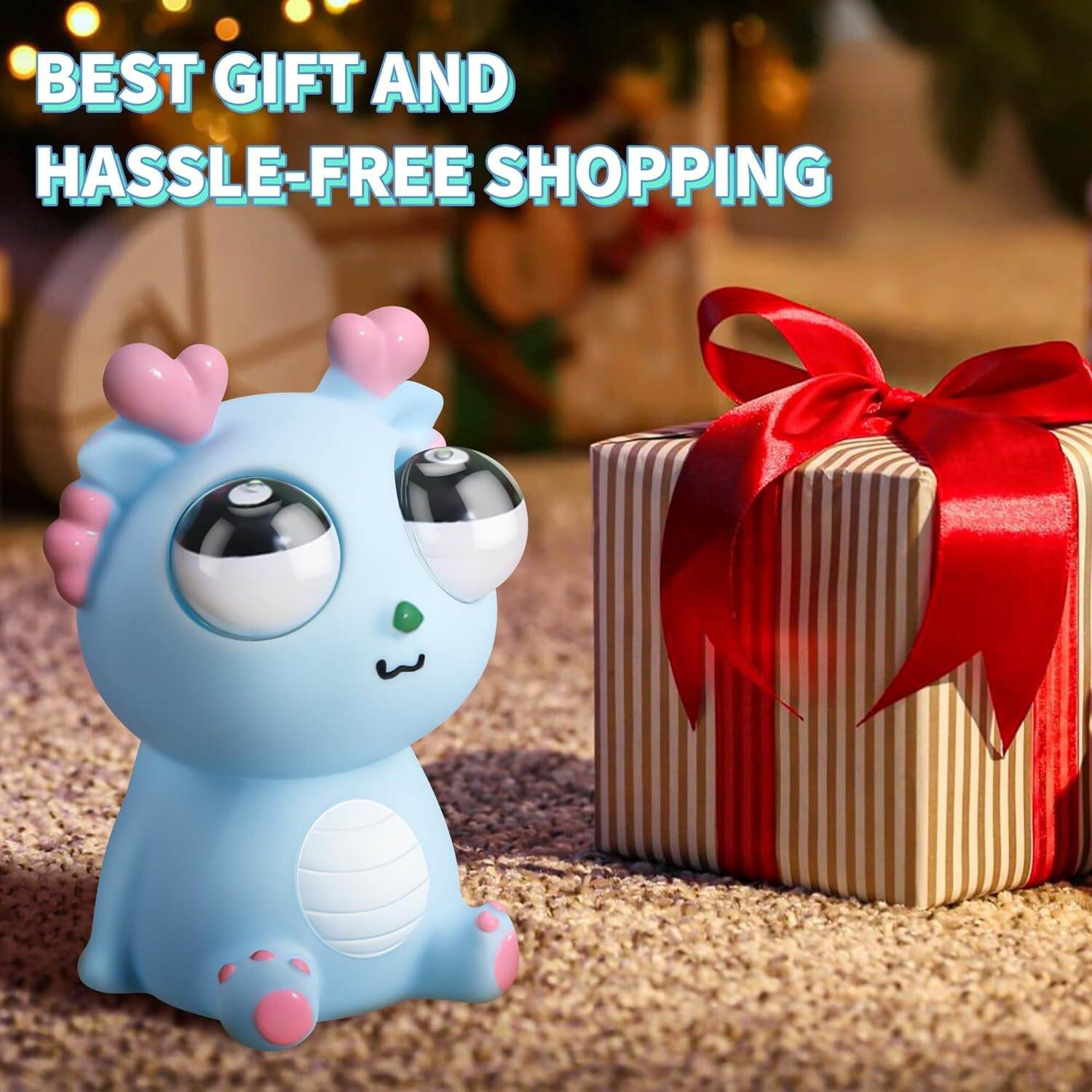Picture of EyePop Cute Dragon Eye Bulging Anti-Stress Squishy Sensory Squeeze Toy