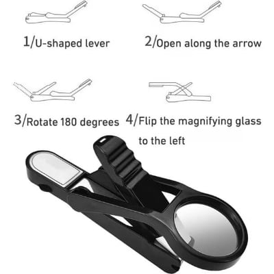 Picture of MagniClip Premium Nail Clipper with HD Magnifying Glass & Anti-Splash Catcher