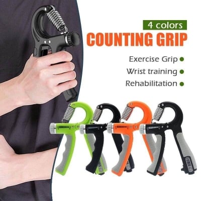 Picture of PowerGrip Adjustable Hand Gripper with Digital Counter & Resistance Trainer