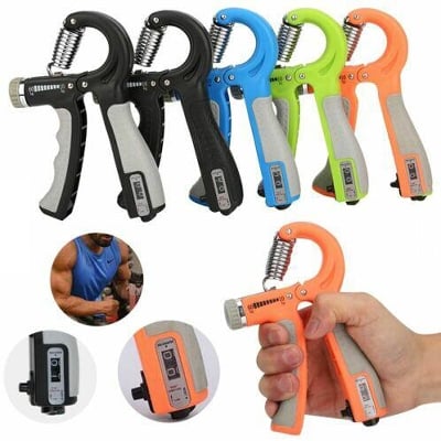 Picture of PowerGrip Adjustable Hand Gripper with Digital Counter & Resistance Trainer