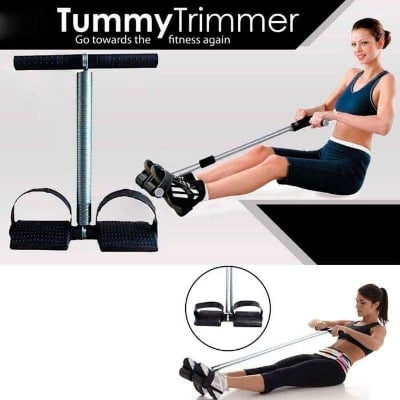 Picture of Tummy Trimmer Full Body Resistance Workout Bar with Foot Pedals for Home Fitness