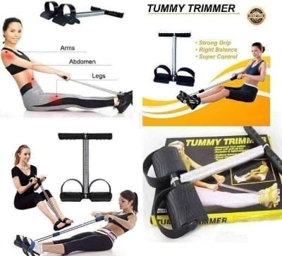 Picture of Tummy Trimmer Full Body Resistance Workout Bar with Foot Pedals for Home Fitness