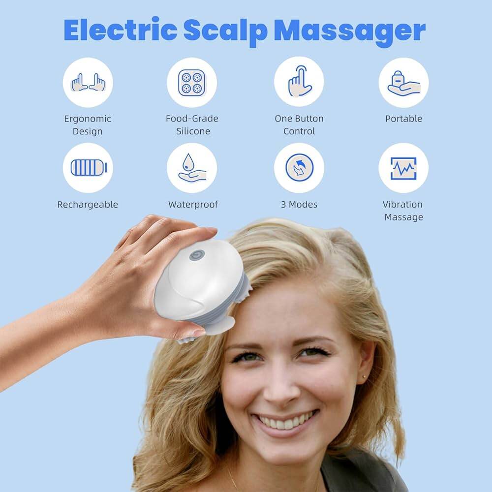 Picture of RelaxPro Smart Electric Scalp & Body Massager - Multicolor