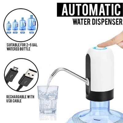 Picture of AquaFlow Smart Electric Water Bottle Pump Dispenser for 20 Litre Gallon Bottle with One-Touch Operation