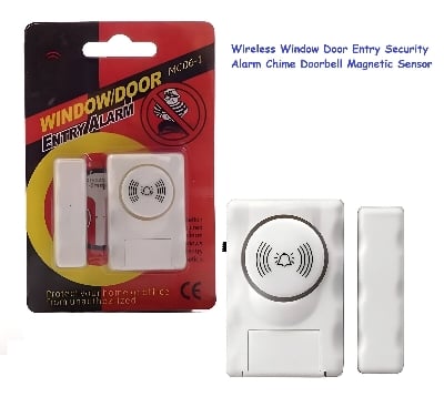 Picture of Wireless Door Window Entry Alarm with Magnetic Sensor, Easy Peel-and-Stick Installation for Home Security - Multicolor