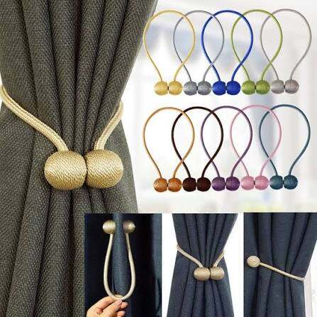 Picture of Magnetic Curtain Tieback Strong Magnetic Curtain Buckle Rope Holder Curtain Clip - Multicolor