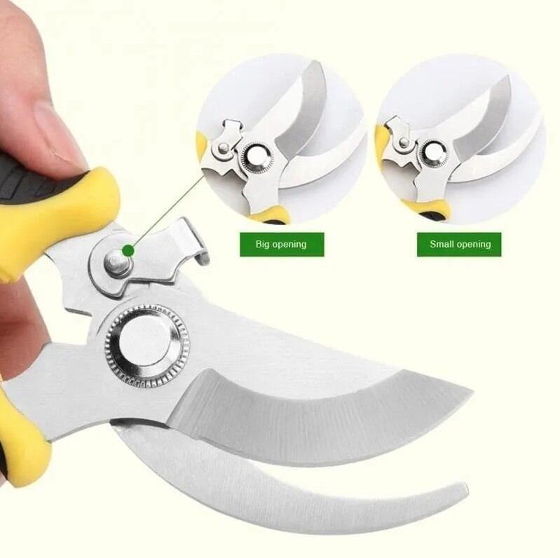 Picture of Garden Pruning Heavy Duty Hand Pruner with Sharp SK5 Steel Blade for Plants & Flowers - Multicolor