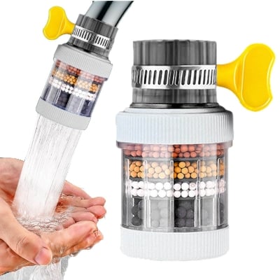 Picture of AquaFilter Universal Kitchen Tap Water Filter – 7 Layer Faucet Purifier with Calcium Sulphite & Magnetic Filtration