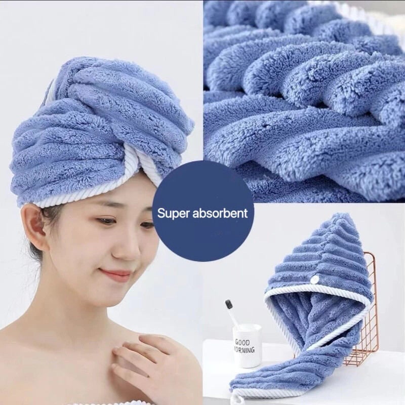 Picture of DryWrap Premium Microfiber Hair Towel Wrap – Fast Drying Turban Cap for Long & Short Hair