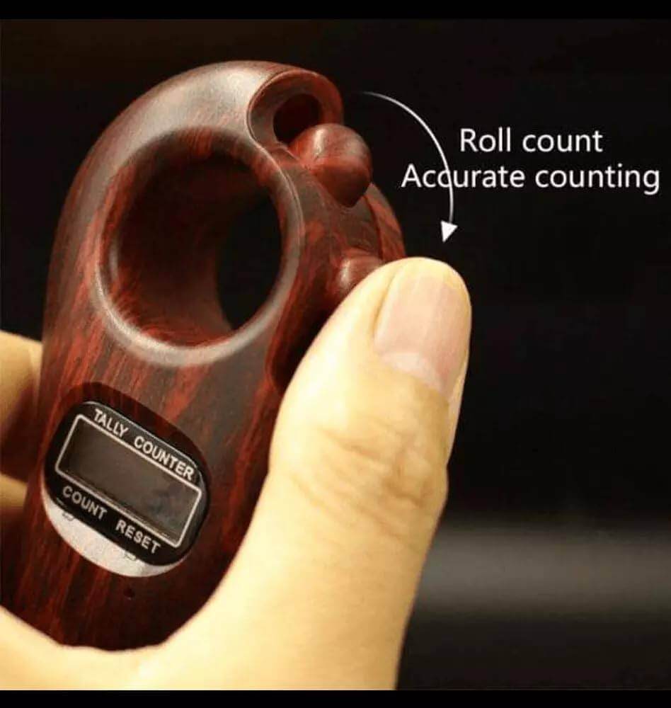 Picture of Digital Tasbeeh Premium LED Light Finger Counter with 5-Digit LCD Display & Reset Button
