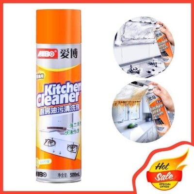 Picture of Kitchen Cleaner Spray Heavy Duty Grease Remover Foam Cleaner for Stove Sink Tiles & Range Hood 500ml - Multicolor