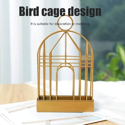 Picture of Bird Cage Mosquito Coil Holder Metal Incense Burner Decorative Ash Catcher Stand