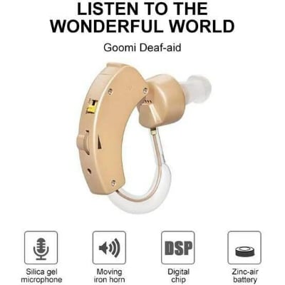 Picture of Digital Hearing Aid High Sound Amplifier Device for Seniors with Adjustable Volume & Comfortable Ear Hook - Multicolor