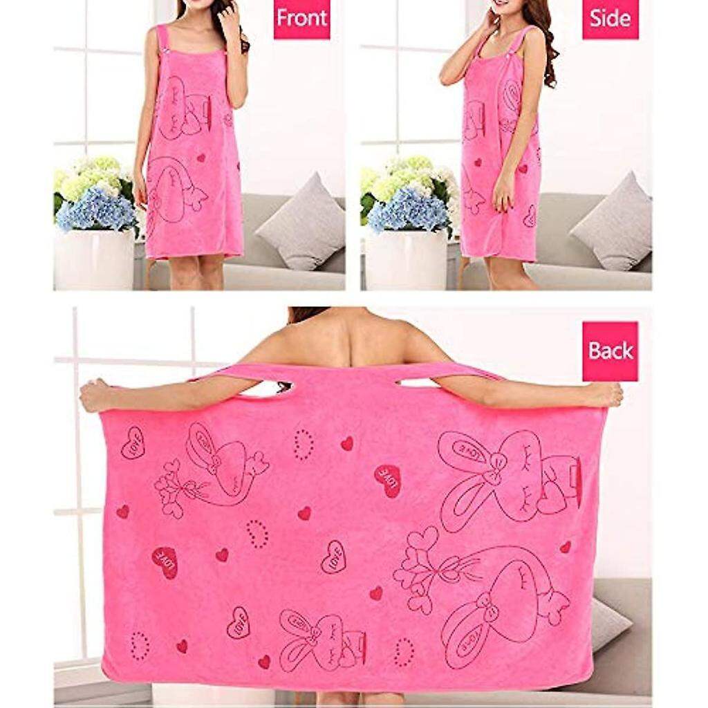 Picture of Hair Dry Towel Combo Premium Microfiber Bath Towel Dress & Hair Wrap Set for Women