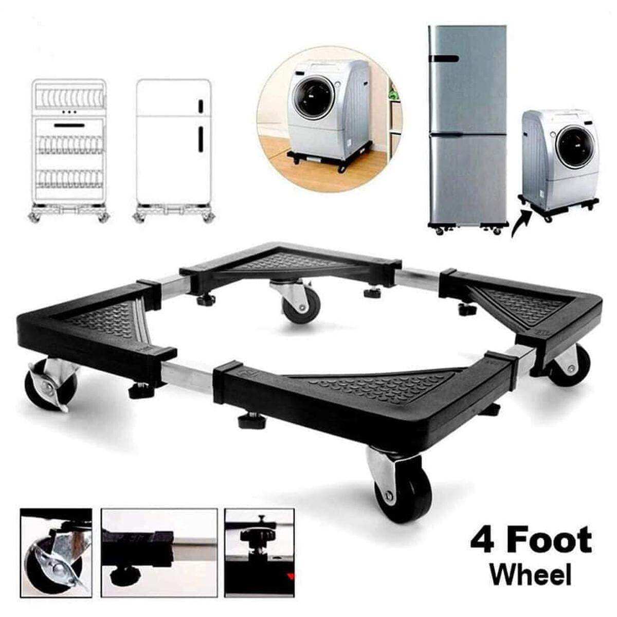 Picture of Move Master Adjustable Washing Machine Stand Heavy Duty Refrigerator Base with 360° Lockable Wheels
