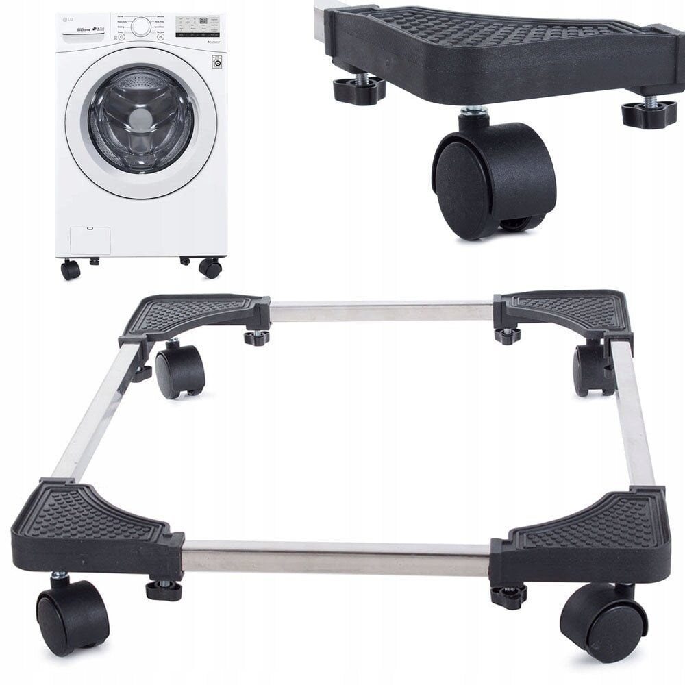 Picture of Move Master Adjustable Washing Machine Stand Heavy Duty Refrigerator Base with 360° Lockable Wheels