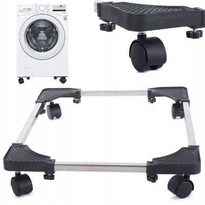 Picture of Move Master Adjustable Washing Machine Stand Heavy Duty Refrigerator Base with 360° Lockable Wheels