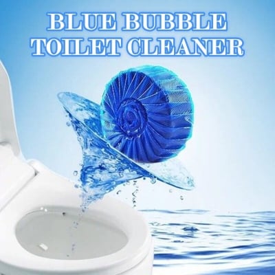 Picture of Toilet Cleaner Tablet 5 in 1 Automatic Toilet Bowl Cleaning & Deodorizer Blue Bubble Tablet