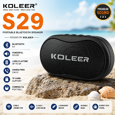 Picture of KOLEER S29 Wireless Bluetooth Speaker 5W Powerful Bass Portable Outdoor Music Box