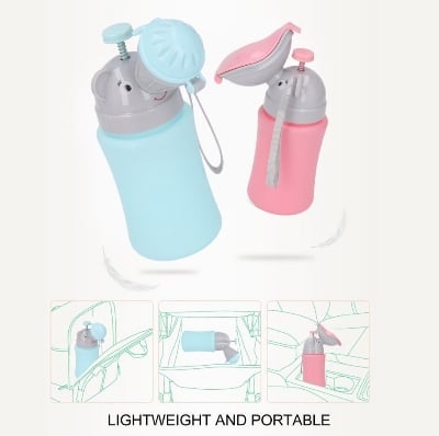 Picture of Portable Elephant Kids Urinal Bottle Reusable Leakproof Travel Toilet Potty