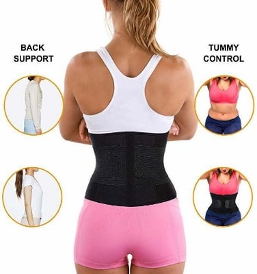Picture of Miss Belt Adjustable Waist Shaper Compression Belt for Women Body Sculpting - Black ( Free size )