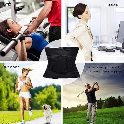 Picture of Miss Belt Adjustable Waist Shaper Compression Belt for Women Body Sculpting - Black ( Free size )
