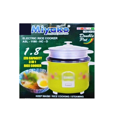 Picture of Miyako electric rice cooker ASL-1180 ( double pot) - Green