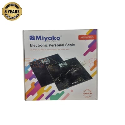 Picture of Accurate Weight Measurement with Miyako Digital Weight Machine/Miyako Electrical Personal Scale MEB-9370/MEB-9374SPL - Your Reliable Partner for Health and Fitness Goals - Multicolor