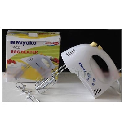 Picture of Miyako Electric Egg Beater and Hand Mixer HM-620 - White  Egg Beater - White