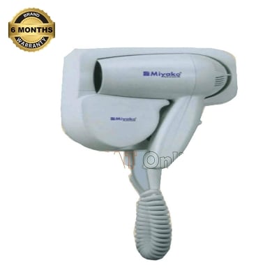 Picture of Wall Mounted Hotel Hair Dryer MD-891 / Miyako Hair Dryer Wall Hanging MD-891 - White
