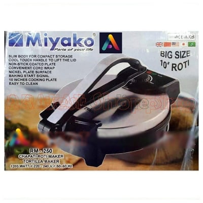 Picture of Miyako Electric Roti Maker RM-250 Big Size 10 inch - Black