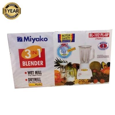 Picture of Miyako 3 in 1 Blender with Dry & Wet Mill BL-102 PL-AP