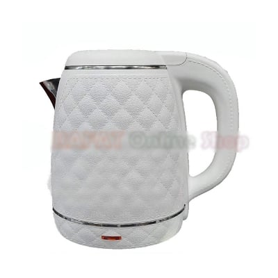 Picture of Miyako Electric Kettle Cordless Leather Design Cool Touch Body MJK-108 LTH 2000 Watt 1.8 ltr - White
