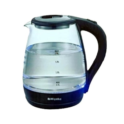 Picture of Miyako Electric Glass Body Automatic Kettle 1.8 Liter  MJK-180 GLS 1500 Watt - CLEAR