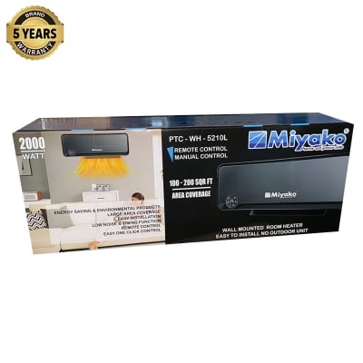 Picture of Miyako Remote Control Wall Mount Room Heater PTC-5210 - White