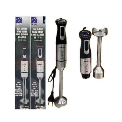 Picture of Miyako Steel Body Electric Hand Blender/Hand Mixer 850 Watt  HB-7710  High & Low Function - Black