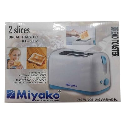 Picture of Miyako Automatic Bread Toaster with Lid | KT-6002 - Multicolor
