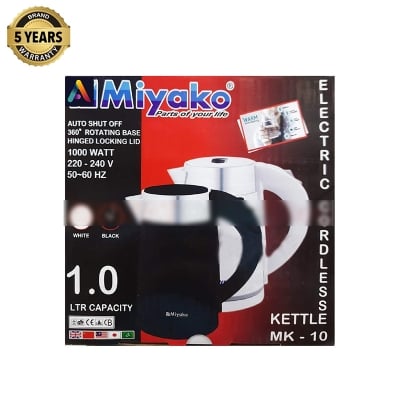 Picture of Miyako Electric Automatic Kettle | 1 Ltr | MK-10 | Miyako Electric Kettle - Multicolor