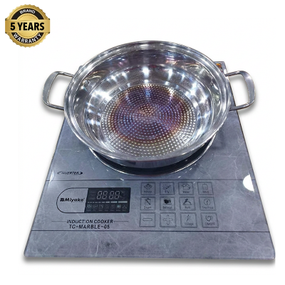 Picture of Miyako Induction Cooker TC-MARBLE-05/04 [INVERTER] With FREE COOKING POT | 2200 Watt | Digital Display - Black