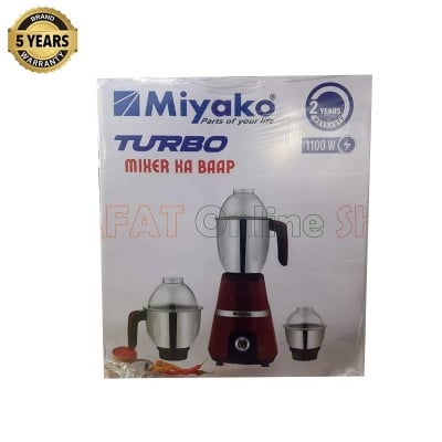 Picture of Miyako TURBO 3 IN 1 Blender & Mixer Grinder | TURBO Mixer Ka Bapp | 1100 Watt | Made in India