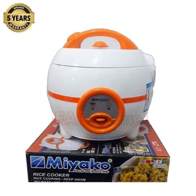 Picture of Miyako Mini Rice Cooker 0.8 Ltr | MCM-P08 | Rice Cooker - Black & Red