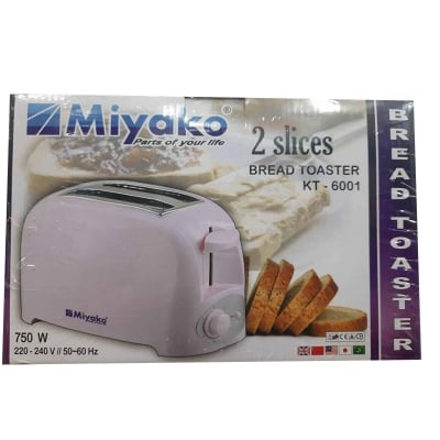 Picture of Miyako Automatic Bread Toaster with Lid | KT-6001 - Multicolor