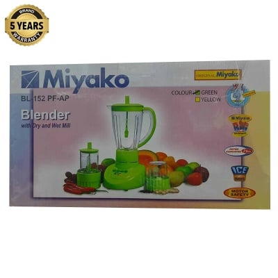 Picture of Miyako 3 in 1 Professional Blender Unbreakable Jug 1.5 LTR BL-152 PF-AP | Made in Indonesia